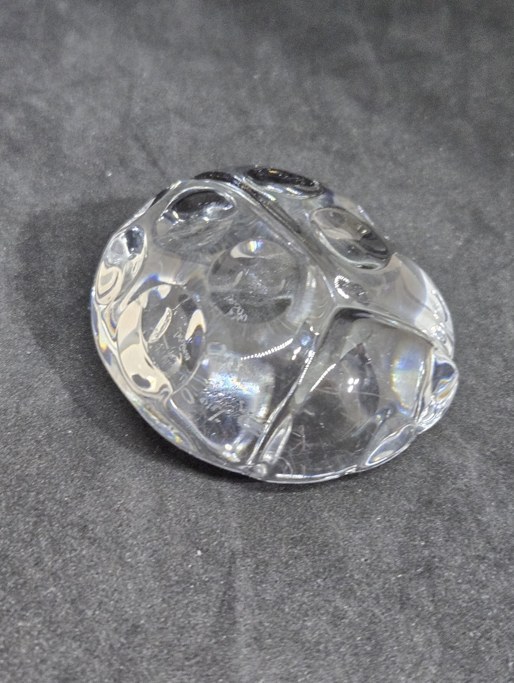 Val St. Lambert de Sousa Crystal Ladybug Paperweight - Picture 2 of 11
